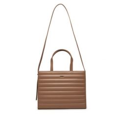Torebka Calvin Klein. Brązowe shopper bag Calvin Klein, bez wzorów, bez dodatków. Za 379.99 zł.