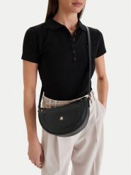 Beverly Hills Polo Club Torebka CEO-BHPC-C-007-09 Czarny. Czarne listonoszki Beverly Hills Polo Club, bez wzorów, z materiału, bez dodatków. Za 159.99 zł.