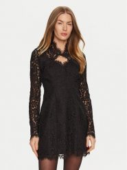 BARDOT Sukienka koktajlowa 59615DB Czarny Slim Fit. Czarne sukienki Bardot, bez wzorów, z syntetyku, wizytowe, bez kołnierzyka, bez ramiączek. Za 269.99 zł.