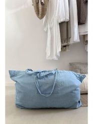 CARE BY ME Torba podróżna "Joy" w kolorze błękitnym rozmiar: onesize. Niebieskie torby podróżne CARE BY ME, bez wzorów, z bawełny, na ramię. Za 119.95 zł.