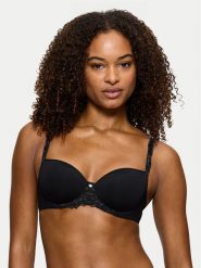 Triumph Biustonosz z fiszbiną Wild Azalea 10219858 Czarny. Czarne biustonosze Triumph, bez wzorów, z syntetyku. Za 169.99 zł.