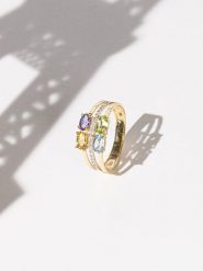 DIAMOND & CO Złoty pierścionek "Cayuga" z diamentami rozmiar: 58. Żółte pierścionki Diamond & Co, z ametystem, złote. Za 1,109.99 zł.