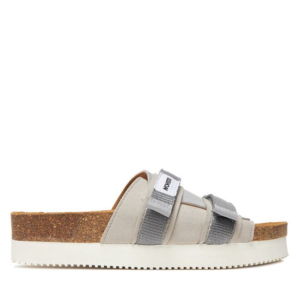 Klapki Novesta. Szare klapki Novesta, bez wzorów, bez obcasa, bez zapięcia. Za 379.99 zł.