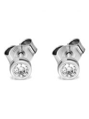 Vittoria Jewels Złote kolczyki-wkrętki z diamentami rozmiar: onesize. Szare kolczyki Vittoria Jewels, z diamentem, złote. Za 1,348.99 zł.