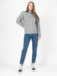 Silvian Heach Sweter | PGA22004MA | Kobieta | Szary. Szare swetry Silvian Heach, l, bez wzorów, z dzianiny, bez ramiączek. W wyprzedaży za 199.00 zł.