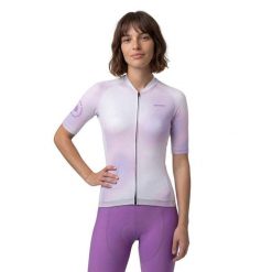 Damska koszulka rowerowa z krótkim rękawem Kolarstwo Siroko M2-W NRC White. Białe t-shirty sportowe SIROKO, m, bez wzorów, z elastanu, bez ramiączek, rowerowe. Za 255.00 zł.