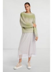 Rich & Royal Sweter w kolorze zielonym rozmiar: M. Zielone swetry Rich & Royal, m, bez wzorów, ze splotem, bez ramiączek. Za 219.08 zł.