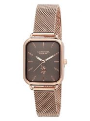 U.S. Polo Assn. Zegarek kwarcowy w kolorze złoto-brązowym rozmiar: onesize. Brązowe, analogowe zegarki U.S. Polo Assn., metalowe. Za 173.99 zł.