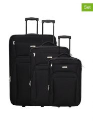 Beagles Walizki (3 szt.) "Travel Originals" w kolorze czarnym rozmiar: onesize. Czarne walizki Beagles. Za 387.44 zł.