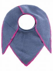 Zwillingsherz Chusta trójkątna "Uni Fringe" w kolorze niebieskim - 180 x 66 cm rozmiar: onesize. Niebieskie chusty Zwillingsherz, bez wzorów, ze skóry. Za 132.05 zł.