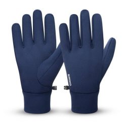 Wodoodporne rękawiczki do biegania w terenie Siroko Sasso Blue. Niebieskie rękawiczki SIROKO, bez wzorów, z tkaniny, sportowe. Za 122.00 zł.