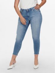 ONLY Carmakoma Jeansy 15198408 Niebieski Skinny Fit. Niebieskie jeansy Only Carmakoma, bez wzorów, z bawełny. Za 129.99 zł.