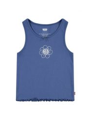 Levi's Kids Top w kolorze niebieskim rozmiar: 152. Niebieskie topy Levi's Kids, s, bez wzorów, bez kołnierzyka, bez ramiączek. Za 61.60 zł.