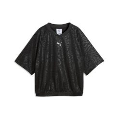 Damska luźna koszulka PUMA Sport ze zwierzęcym nadrukiem PUMA. Czarne t-shirty sportowe Puma, s, bez wzorów, z materiału, bez ramiączek. Za 149.00 zł.