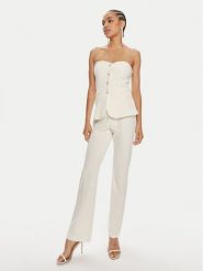 ViCOLO Kombinezon TB0111 Écru Regular Fit. Sukienki ViCOLO, m, bez wzorów, z syntetyku, bez kołnierzyka, bez ramiączek. Za 589.99 zł.