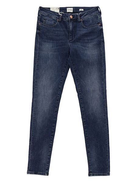 Mustang Dżinsy - Skinny fit - w kolorze granatowym rozmiar: W27/L34. Niebieskie jeansy Mustang, l, z aplikacjami, klasyczne, z podwyższonym stanem. Za 105.14 zł.