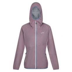 Kurtka Wodoodporna Damska Tarvos VI. Niebieskie kurtki przejściowe sportowe Regatta, xl, bez wzorów, z materiału, z kapturem, trekkingowe. Za 99.99 zł.