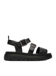 Lasocki Sandały CEO-WI16-TIA-02 Czarny. Czarne sandały Lasocki, bez wzorów, ze skóry, bez obcasa, na płaskiej podeszwie, bez zapięcia. Za 179.99 zł.