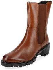 Ara Shoes Skórzane botki w kolorze jasnobrązowym na obcasie rozmiar: 38. Brązowe botki Ara Shoes, bez wzorów, z materiału, eleganckie, bez obcasa, na obcasie, bez zapięcia. Za 250.55 zł.