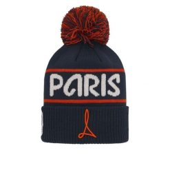 Czapka z pomponem Macron RWC France 2023 Paris. Niebieskie czapki zimowe Macron, bez wzorów, z materiału, eleganckie. Za 174.00 zł.