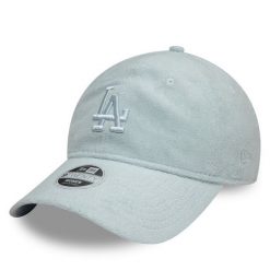 Czapka z daszkiem New Era. Niebieskie czapki z daszkiem New Era, bez wzorów. Za 99.99 zł.