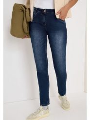 Cecil Dżinsy - Slim fit - w kolorze granatowym rozmiar: W30/L32. Niebieskie jeansy Cecil, l, z aplikacjami, ze skóry, klasyczne. Za 162.11 zł.