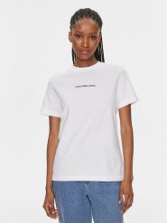Calvin Klein Jeans T-Shirt J20J221065 Biały Regular Fit. Białe t-shirty Calvin Klein Jeans, xs, bez wzorów, z bawełny, bez kołnierzyka, bez ramiączek. Za 129.99 zł.