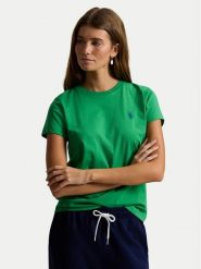 Polo Ralph Lauren T-Shirt 211B14605016 Zielony Classic Fit. Zielone t-shirty Polo Ralph Lauren, s, bez wzorów, z bawełny, bez kołnierzyka, bez ramiączek. Za 379.99 zł.