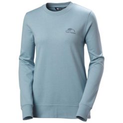 Kobieca bluza z okrągłym dekoltem Helly Hansen Nord Graphic. Niebieskie bluzy bez kaptura Helly Hansen, bez wzorów, bez kaptura. Za 319.00 zł.