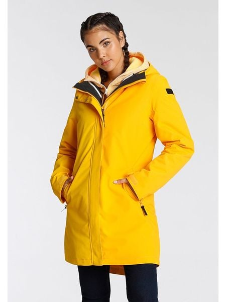 Icepeak Dwustronna parka "Philipp" w kolorze żółto-czarnym rozmiar: 46. Czarne płaszcze Icepeak, bez wzorów, bez kaptura. Za 448.99 zł.