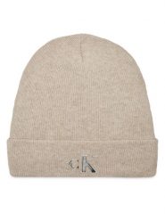 Calvin Klein Jeans Czapka Minimal Monogram Beanie K60K611542 Szary. Szare czapki zimowe Calvin Klein Jeans, bez wzorów, z jeansu. Za 239.99 zł.