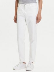 Calvin Klein Jeans Jeansy J20J225137 Biały Mom Fit. Białe jeansy Calvin Klein Jeans, bez wzorów, z bawełny. Za 439.99 zł.