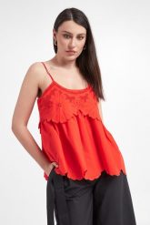 Top damski TWINSET. Topy Twinset Milano, m, bez wzorów, bez kołnierzyka, bez ramiączek. W wyprzedaży za 327.20 zł.