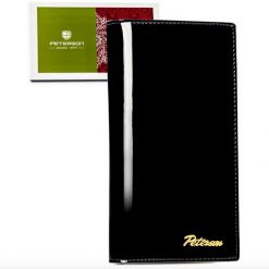 Portfel damski Peterson PTN LJ-421431 czarny. Czarne portfele Peterson, bez wzorów, ze skóry. Za 109.99 zł.