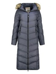 Canadian Peak Płaszcz zimowy "Capucineak" w kolorze granatowym rozmiar: L. Niebieskie płaszcze Canadian Peak, na zimę, l, bez wzorów, z puchu, bez kaptura. Za 217.99 zł.