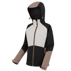 Damska wodoodporna kurtka z kapturem Regatta Desoto. Czarne kurtki przeciwdeszczowe Regatta, m, bez wzorów, z elastanu, z kapturem, trekkingowe. Za 370.00 zł.
