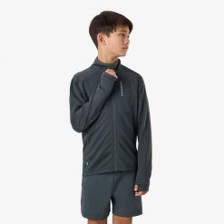 Bluza Polarowa Rozpinana Trening Junior Swedemount Ultra Light Full Zip B. Zielone bluzy bez kaptura SWEDEMOUNT, bez wzorów, z polaru, do biegania. Za 169.99 zł.
