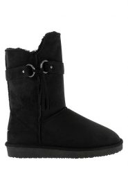 Blackfield Kozaki zimowe "Creede" w kolorze czarnym rozmiar: 36. Czarne kozaki Blackfield, na zimę, z aplikacjami, z materiału, eleganckie, z okrągłym noskiem, bez obcasa, bez zapięcia. Za 150.37 zł.