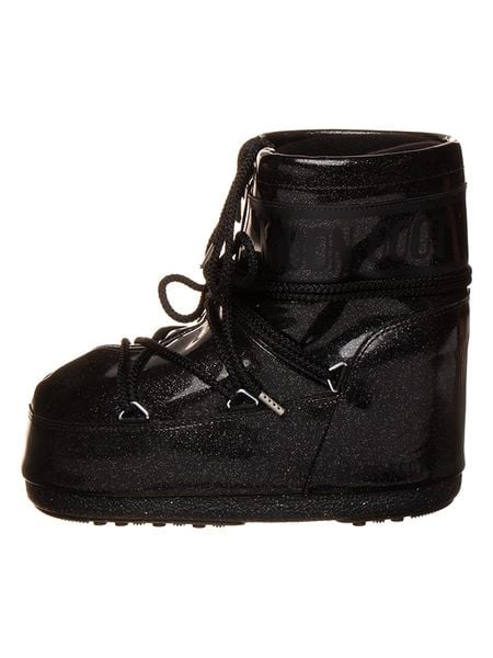 Moon Boot Botki zimowe "Icon" w kolorze czarnym rozmiar: 33-35. Czarne botki Moon Boot, bez wzorów, z materiału, bez obcasa, bez zapięcia. Za 589.95 zł.