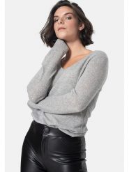 AUTHENTIC CASHMERE Kaszmirowy sweter "Galise" w kolorze szarym rozmiar: L. Szare swetry AUTHENTIC CASHMERE, l, bez wzorów, z kaszmiru, bez ramiączek. Za 242.13 zł.