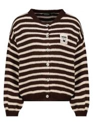 Sublevel Kardigan w kolorze brązowo-beżowym rozmiar: L/XL. Brązowe swetry Sublevel, l, bez wzorów, bez ramiączek. Za 143.99 zł.