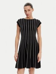 DKNY Sukienka codzienna DD4J8E21 Czarny Regular Fit. Czarne sukienki DKNY, na co dzień, xs, bez wzorów, z syntetyku, bez kołnierzyka, bez ramiączek, proste. Za 429.99 zł.