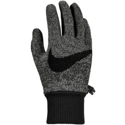 Rękawiczki Do Biegania DriFIT. Czarne rękawiczki Nike, bez wzorów, sportowe. Za 332.99 zł.