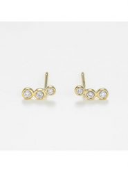 DIAMANTA Złote kolczyki-wkrętki z diamentami rozmiar: onesize. Żółte kolczyki DIAMANTA, z diamentem, złote. Za 674.99 zł.