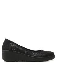 Go Soft Półbuty WS3392-1 Czarny. Czarne półbuty wsuwane GO SOFT, bez wzorów, ze skóry, bez obcasa, na koturnie. Za 109.99 zł.