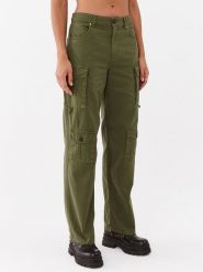 Pinko Spodnie materiałowe Variable 101986 A0D5 Zielony Relaxed Fit. Zielone spodnie materiałowe Pinko, bez wzorów, z bawełny. Za 1,809.00 zł.