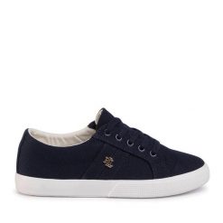 Tenisówki LAUREN RALPH LAUREN. Niebieskie trampki Lauren Ralph Lauren, bez wzorów, bez zapięcia. Za 419.99 zł.