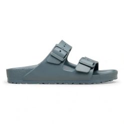 Birkenstock Arizona EVA Basalt Gray Klapki damskie. Szare klapki Birkenstock, bez wzorów, klasyczne, bez obcasa, bez zapięcia. Za 219.99 zł.