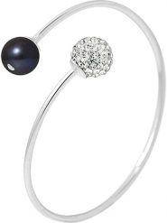 Pearline Srebrna bransoletka z perłą rozmiar: onesize. Szare bransoletki Pearline, z kryształem, srebrne. Za 382.99 zł.