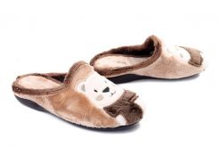Sanital Flex Z32058X cream, klapki damskie. Brązowe klapki Sanital-Flex, bez wzorów, bez obcasa, bez zapięcia. Za 129.90 zł.